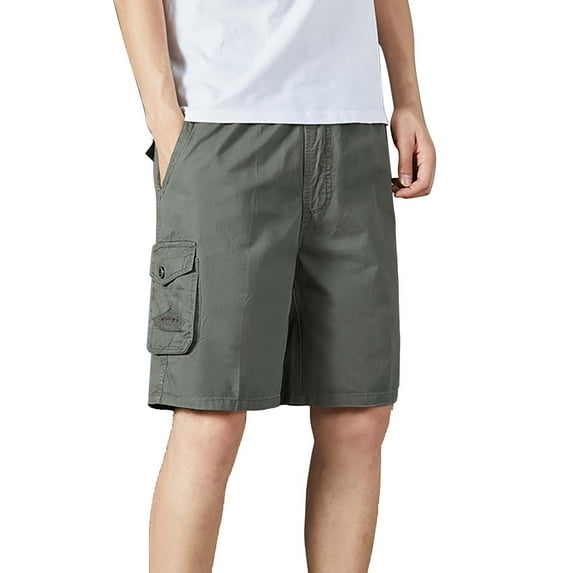 Ramiter Workout Shorts Male Summer Solid Color Rainbow Pants Pocket Drawstring Loose Casual Sports Running Straight Shorts Beach Pants Green,4XL