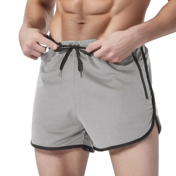 Ramiter Workout Shorts Men Men's Slim-Fit Stretch Golf Short Short Shorts for Men Fashion Shorts Grey,M