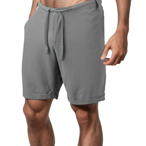 Ramiter Workout Shorts Men Spring Summer Short Pant Leisure Vacation Party Short Beach Hawaii Print LaceUp Fashion Short Pant Grey,2XL