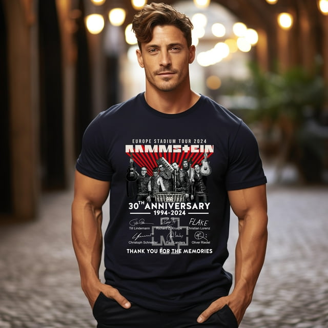Rammstein 30th Anniversary Europe Stadium Tour 2024 UNISEX Tshirt Up To 4XL