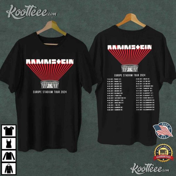 Rammstein Europe Stadium Tour 2024 Best TShirt