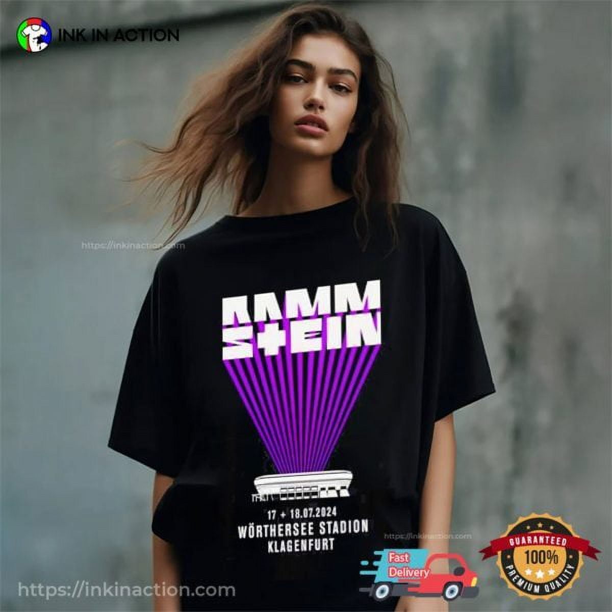 Rammstein Klagenfurt Austria July 1718 2024 Europe Stadium Tour Shirt