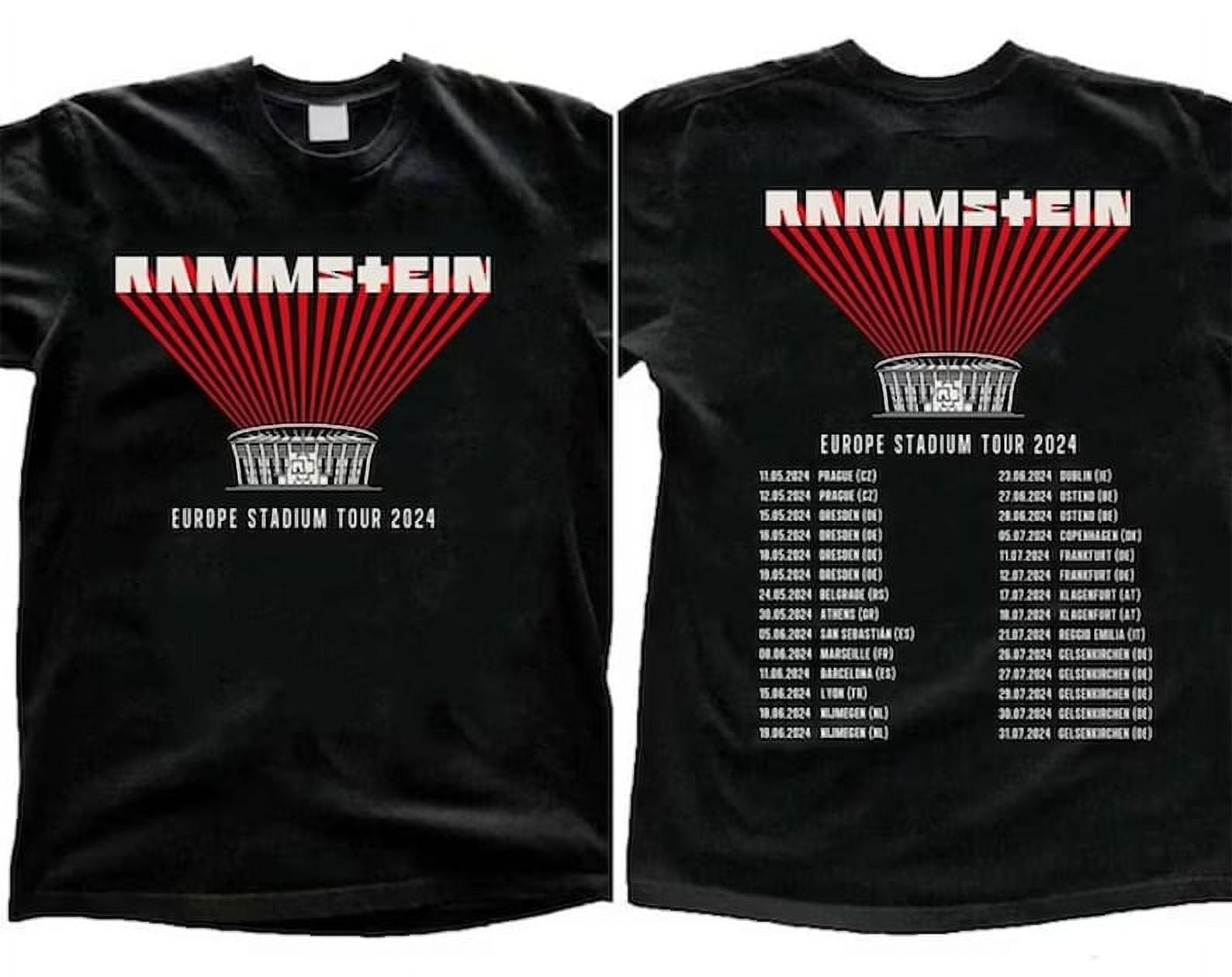 Rammstein Tour 2024 TShirt