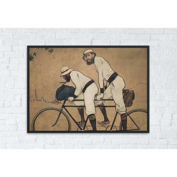 Ramon Casas And Pere Romeu On A Tandem Painting Wall Art Print