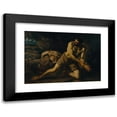 thumbnail image 1 of Ramon Martí i Alsina 14x11 Black Modern Framed Museum Art Print Titled - The Criminal. ‘The Mark of the Crime’ (1866), 1 of 5