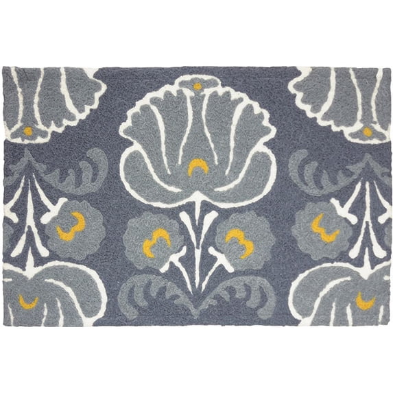 Ramona Gray Jellybean Accent Washable Rug 20" x 30" JB-TW005
