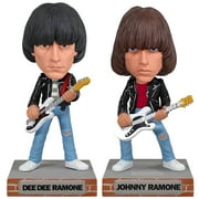 Ramones Collectible 2010 Funko Dee Dee & Johnny Wacky Wobbler Set Bobblehead Nonperfect boxes.