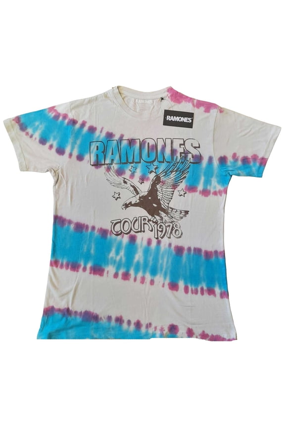 Ramones Eagle Band Logo Dip Dye T Shirt