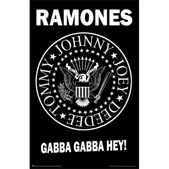 Ramones Gabba Gabba Hey Music Mini Poster - Laminated 11.5" x 17.5"