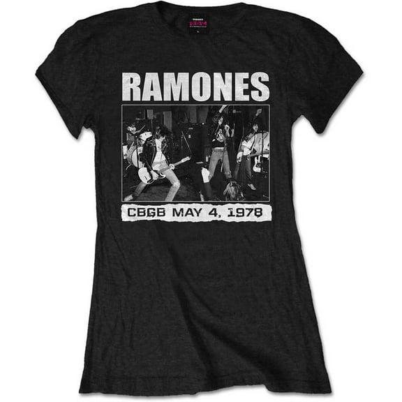 Ramones Ladies T-Shirt: CBGB 1978 (Large)
