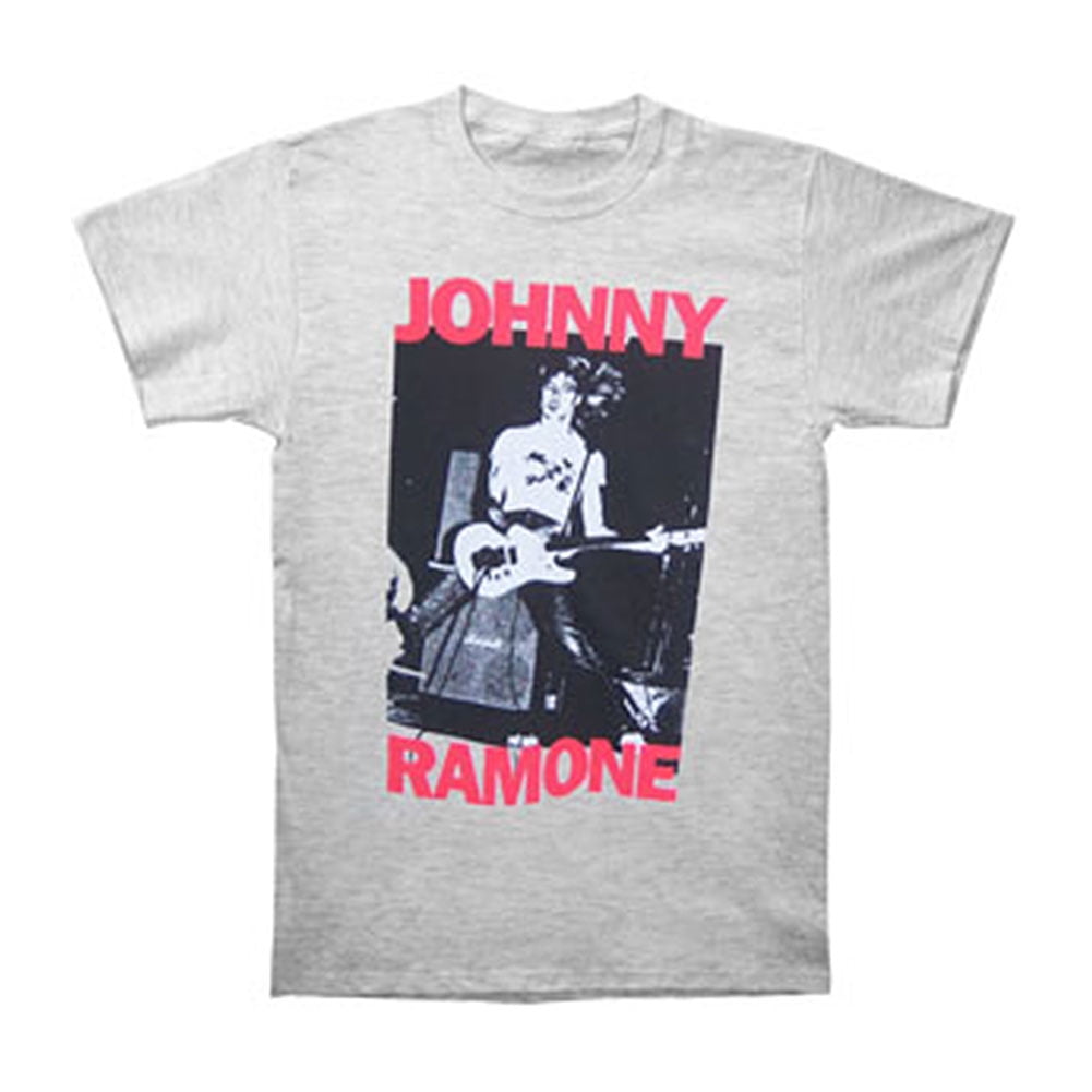 Ramones T-Shirt. Johnny Ramone Wearing A Rodeo Tee. Denver T-Shirt Large / White / Mens