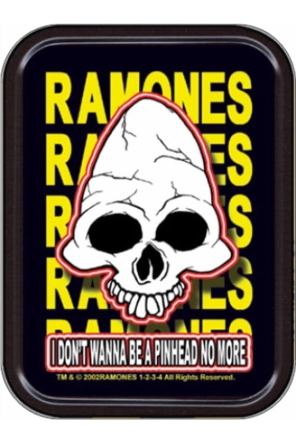 Ramones Pinhead Stash Tin Storage Container 4.37" L x 3.5" W x 1" H
