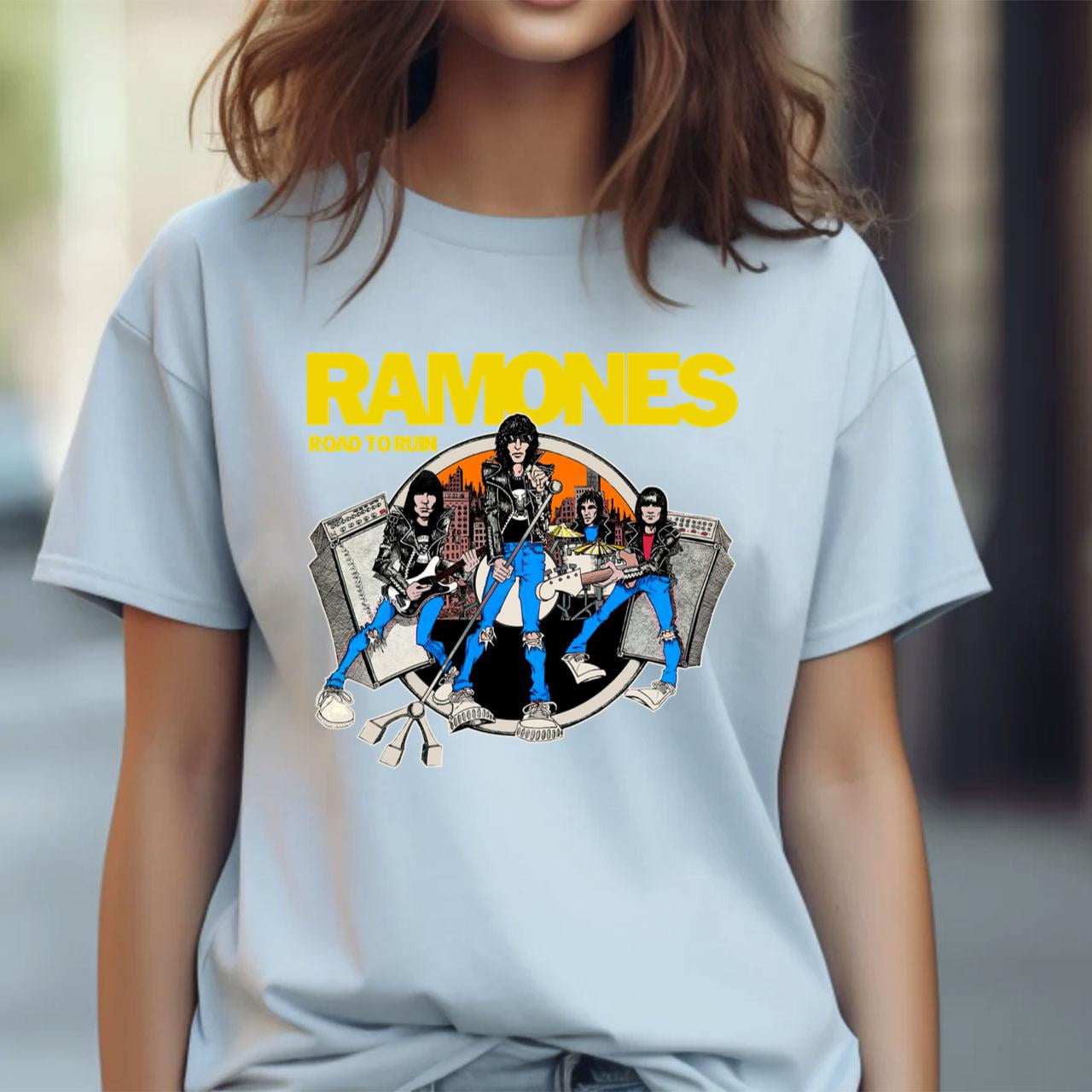 Ramones Road to Ruin Black Unisex Punk Rock Band T Shirt 80 s 90 s Punk Tees Walmart
