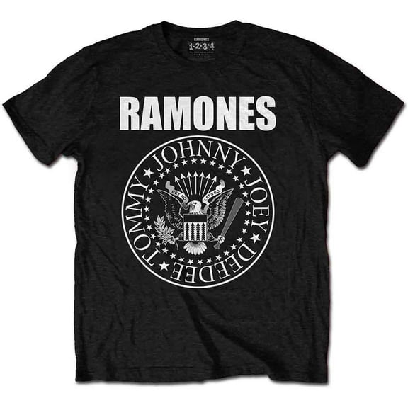 Ramones T Shirt Presidential Seal Band Logo new Official Unisex Black