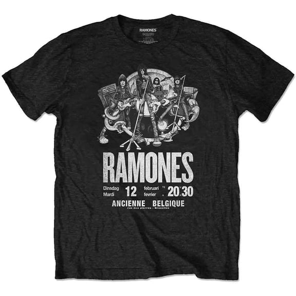 Ramones Unisex T-Shirt Belgique (Eco-Friendly) (Medium)