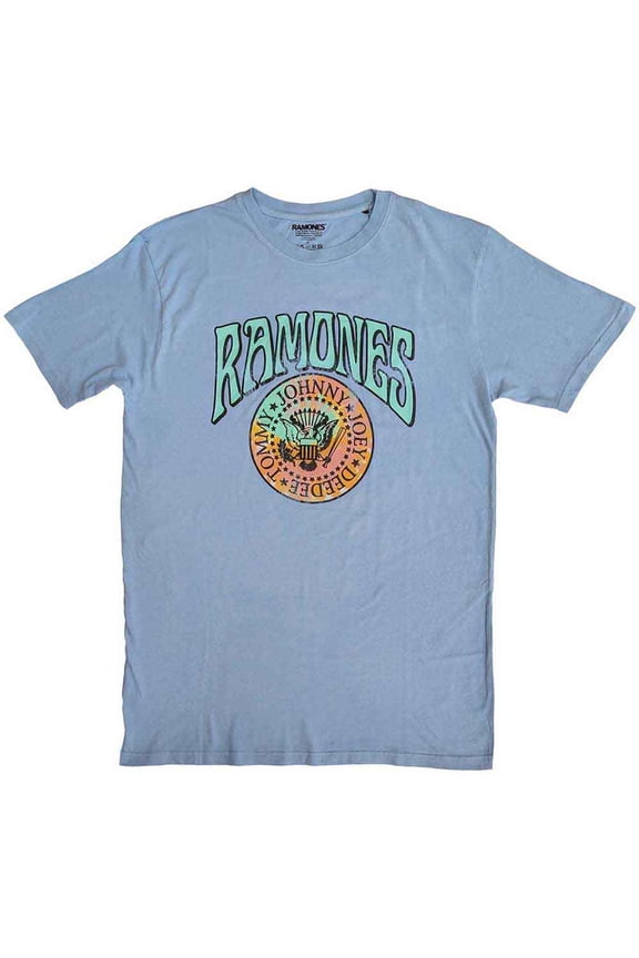 Ramones Unisex T-Shirt: Crest Psych