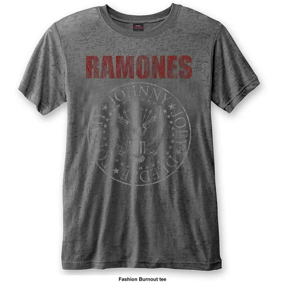 Ramones Unisex T-Shirt Presidential Seal (Burnout) (XX-Large)