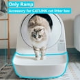 thumbnail image 1 of Ramp Compatible with Prox Series Self Cleaning Cat Litter Box Easy Entry for Elder Cats Kitten and Limited Mobility Traps Mess from Box and Paws White, 1 of 6