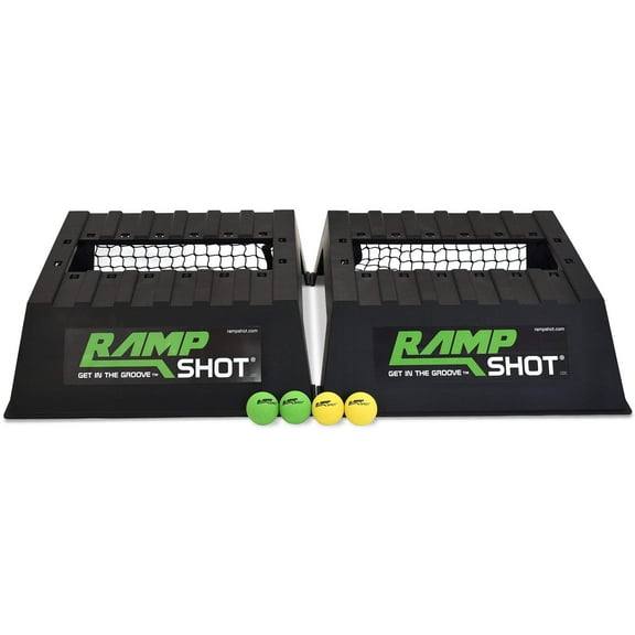 RampShot Toss Game - Game for The Backyard, Beach, Park, Indoors - Portable and Easy to Carry includes 4 Balls, Stickers and Rule Book