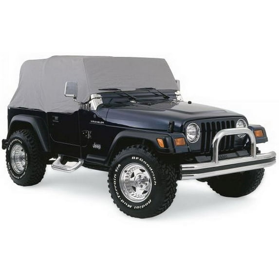 Rampage by RealTruck Cab Covers for Jeep Wrangler/CJ | 4-Layer, Breathable | 1261 | Compatible with 1976 - 2006 Jeep Wrangler