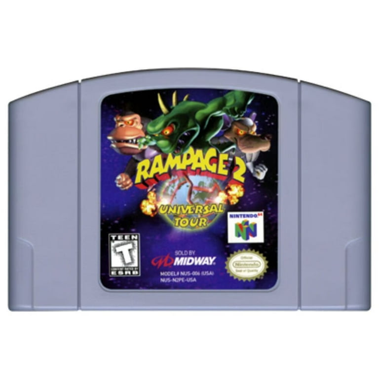Rampage 2: Universal Tour N64 Game Cartridges for N64
