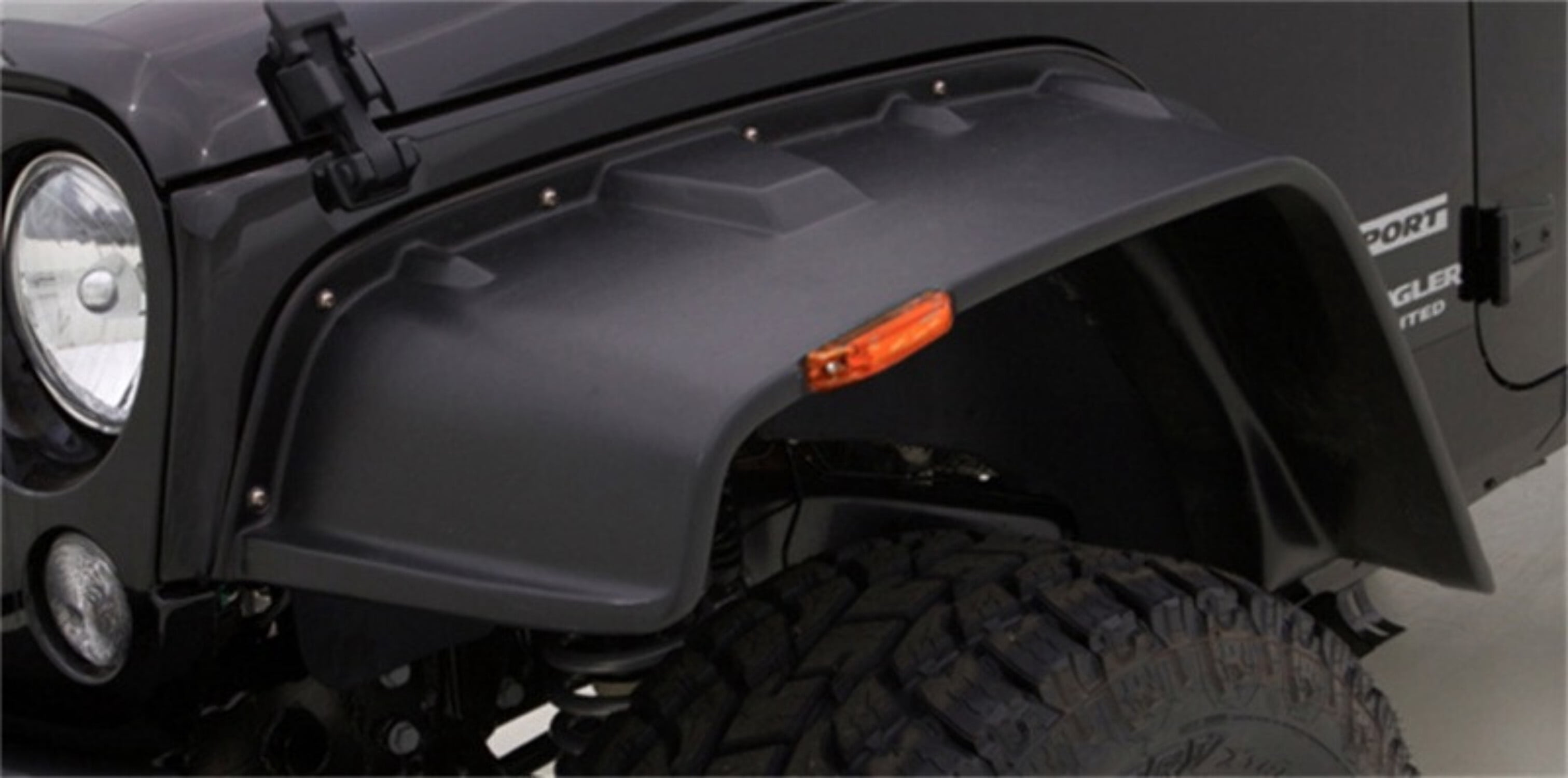 Front Driver Side Fender Flare For 2007-2018 Jeep Wrangler JK – Primed, Autoelements