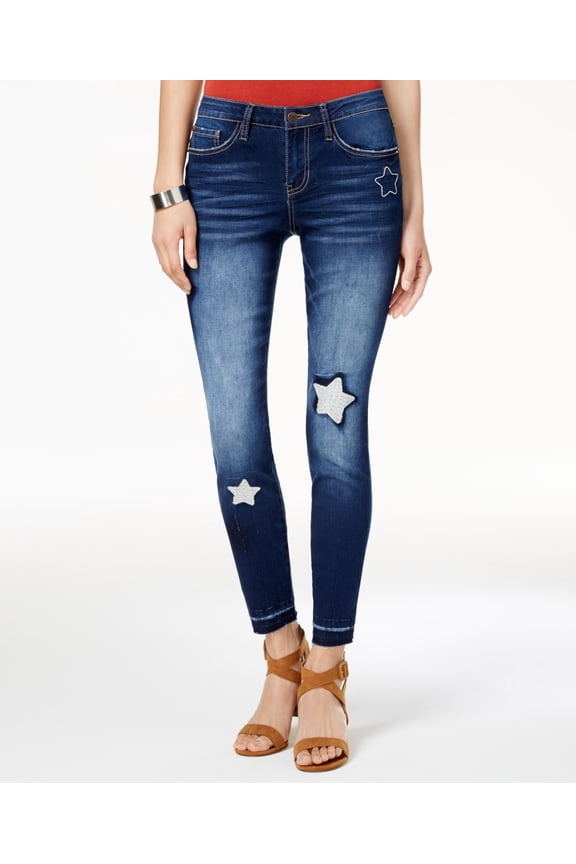 Juniors Sophie Star Skinny Ankle Jeans Flores 15