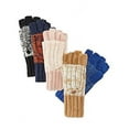 thumbnail image 1 of Rampage Marled Womens Flip-Top Gloves Tan, 1 of 1