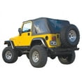 thumbnail image 1 of Rampage by RealTruck Frameless Trail Top | Sail Cloth, Black Diamond Color with Tinted Windows | 109935 | Compatible with 2007 - 2018 Jeep Wrangler JK 2-Door, 1 of 4