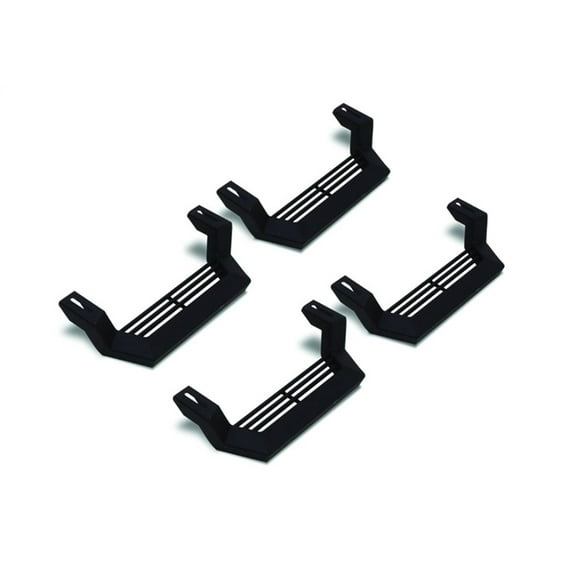 Rampage by RealTruck Rock Rail Short Steps | 4-Piece Set, Steel, Black, Rock Rails Sold Separately | 26410034 | Compatible with Rampage by RealTruck Rock Rails