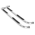 thumbnail image 1 of Rampage by RealTruck Step Bars with No-Slip Step Pad | Pair, 3" Round Bent Stainless Steel, Polished | 9425 | Compatible with 1987 - 2006 Jeep Wrangler YJ & TJ, 1 of 3