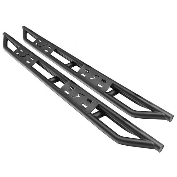 Rampage by RealTruck TrailCrawler Rock Sliders for Jeep Wrangler JL | Steel, Black | 88735 | Compatible with 2018 - 2024 Jeep Wrangler JL Unlimited 4-Door