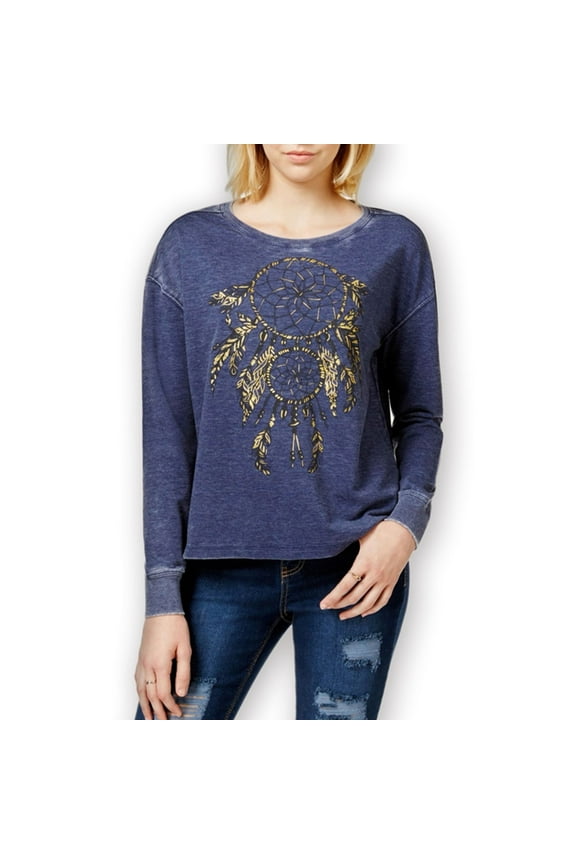 Womens Dreamcatcher Sweatshirt, Blue, Juniors, Small