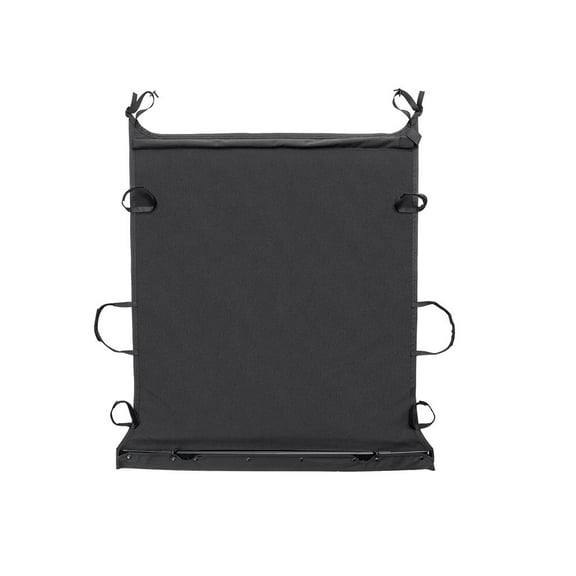 Rampage by RealTruck California Brief Top for Jeep Wrangler JL | Sail Cloth, Black | 91435 | Compatible with 2018 - 2024 Jeep Wrangler JL 2-Door