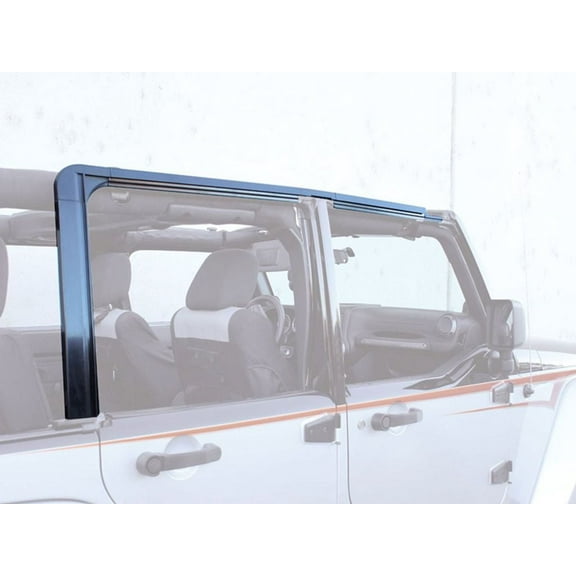 Rampage by RealTruck Door Surround Kit | Black | 61098 | Compatible with 2007 - 2018 Jeep Wrangler JK Unlimited 4-Door