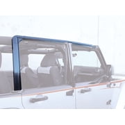 Rampage by RealTruck Door Surround Kit | Black | 61098 | Compatible with 2007 - 2018 Jeep Wrangler JK Unlimited 4-Door