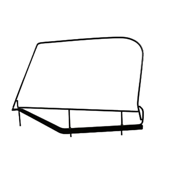 Rampage by RealTruck Factory Replacement Door Window Frame for Soft Upper Doors | Black | 89799 | Compatible with 1997 - 2006 Jeep Wrangler TJ