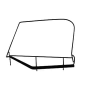 Rampage by RealTruck Factory Replacement Door Window Frame for Soft Upper Doors | Black | 89799 | Compatible with 1997 - 2006 Jeep Wrangler TJ