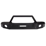 Rampage 99510 TrailGuard Front Bumper, w/Winch Plate incl. D-Rings Black