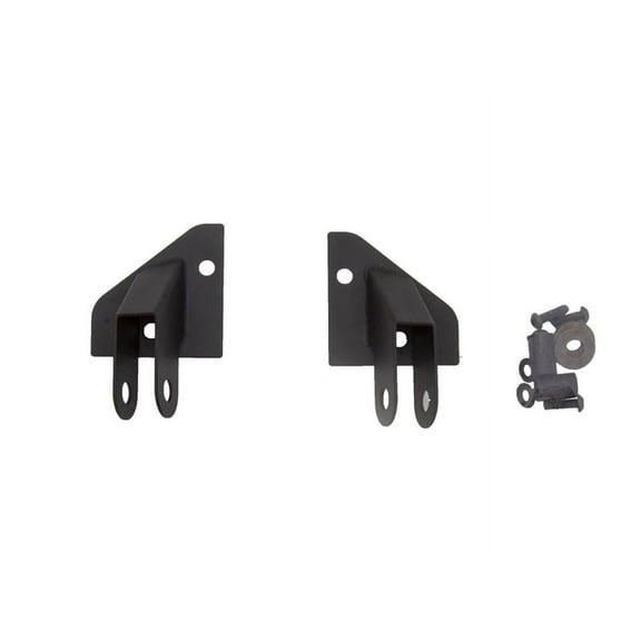 Rampage by RealTruck Mirror Relocation Bracket | Pair, Black | 8685 | Compatible with 1986 - 1995 Jeep Wrangler YJ