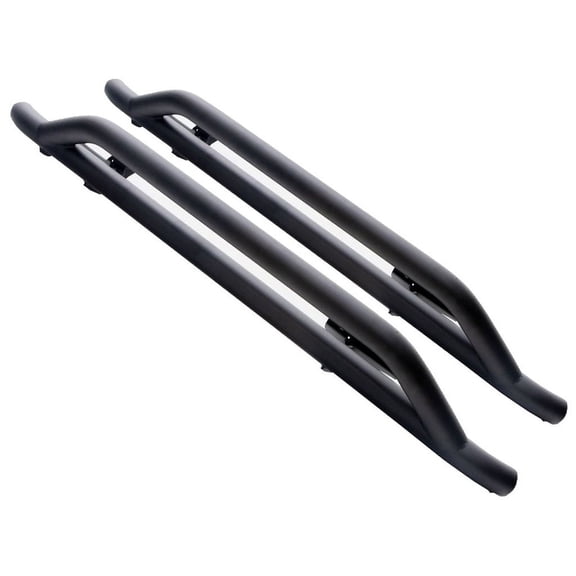 Rampage by RealTruck Rock Sliders for Jeep Wrangler JL | Steel, Black | 26629 | Compatible with 2018 - 2024 Jeep Wrangler JL 2-Door