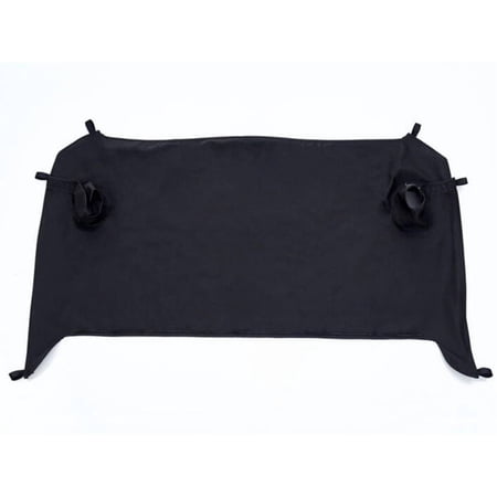 Rampage by RealTruck Tonneau Cover | Vinyl, Black Diamond Color | 731035 | Compatible with 2007 - 2018 Jeep Wrangler JK Unlimited 4-Door