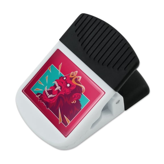 Rampaging Red Chimpanzee Ape Monkey King Refrigerator Fridge Magnet Magnetic Hanging Hook Note Snack Clip