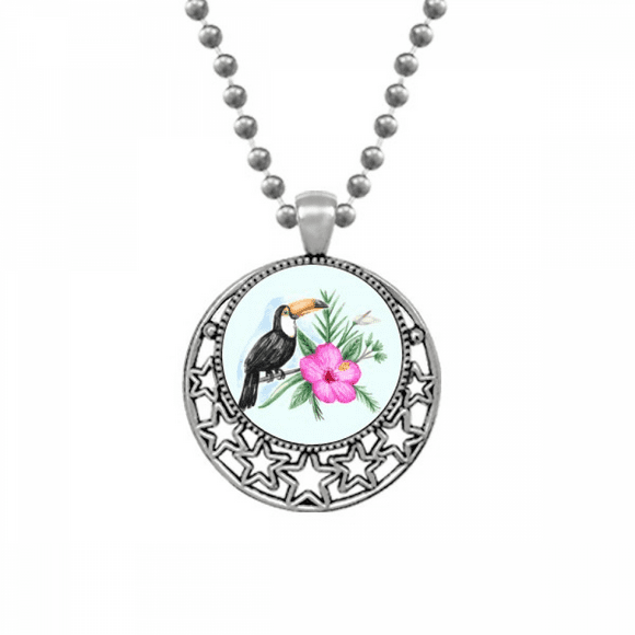 Ramphastos Toco Tropical Bird Necklaces Pendant Retro Moon Stars Jewelry