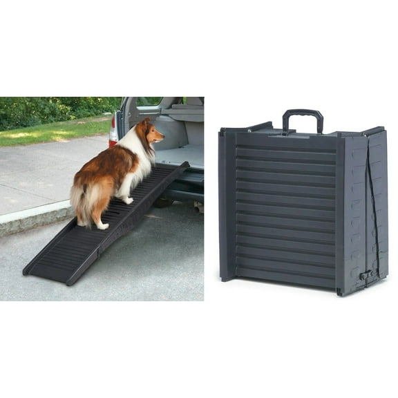 Ramps and Steps for Aging Dogs That Need Assistance - Pets with Limited Mobility (Trifold Ramp)