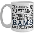 thumbnail image 1 of Rams Fan Game Day Coffee Mug | If You‘re From St.Louis and Love Your Football Team This Large 15oz or Smaller 11oz Ceramic Cup Is For You, 1 of 2