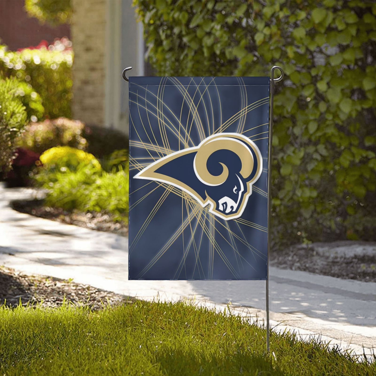 Rams Football Team Garden Flag 12.5