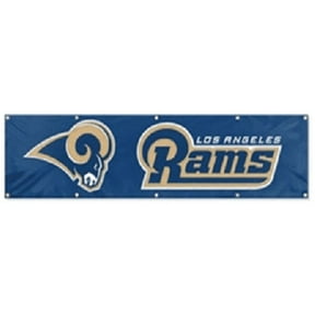 Rams LA NFL (2'x8'') Los Angeles Applique & Embroidered Banner Flag