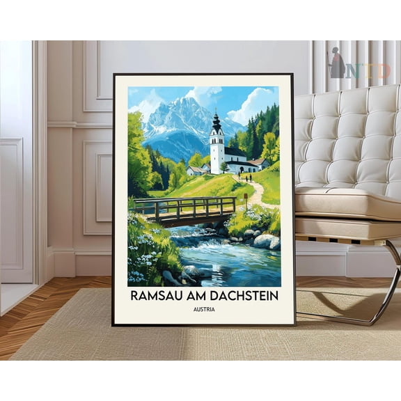 Ramsau Am Dachstein Alps Poster Unframed Paper Print