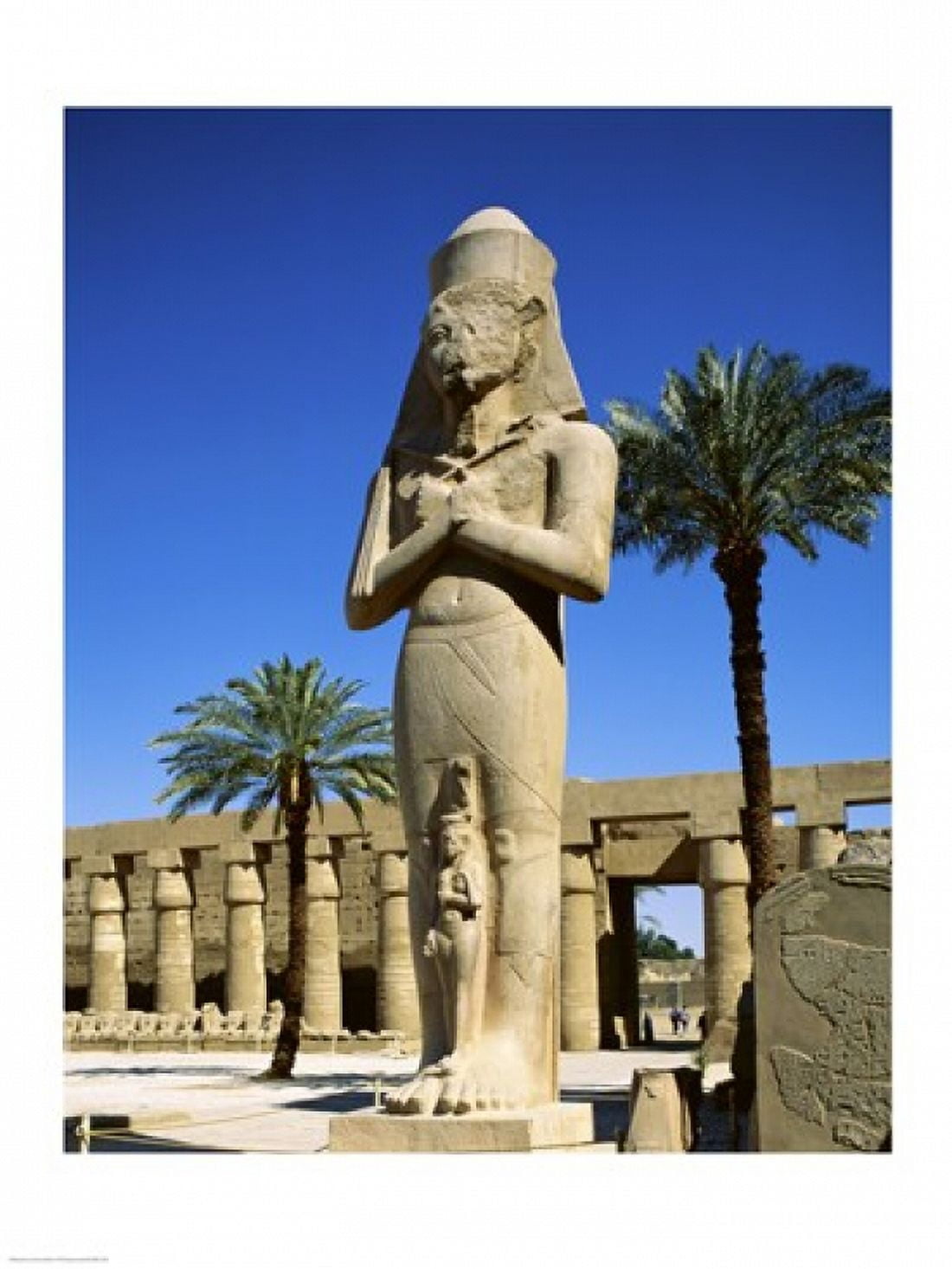 Ramses II Statue Temples Of Karnak Luxor Egypt Canvas Art - (18 x 24)
